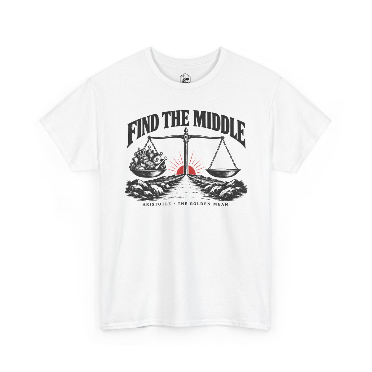 Find the Middle Aristotle T-shirt – Donkey Talk graphic tee
