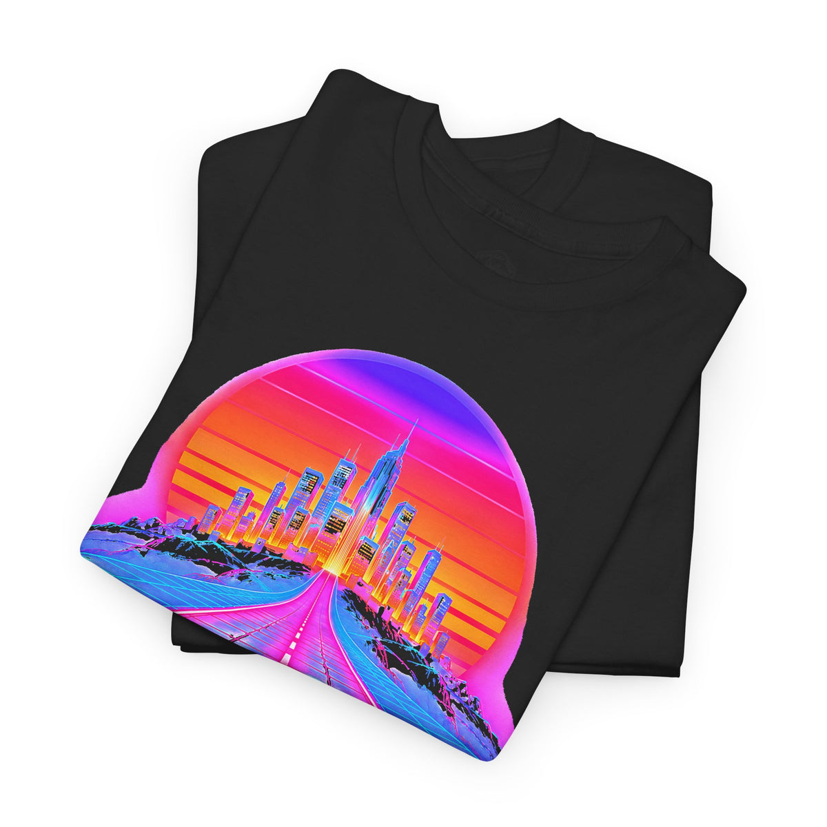 A City on a Hill Synthwave T-shirt – Donkey Talk graphic tee