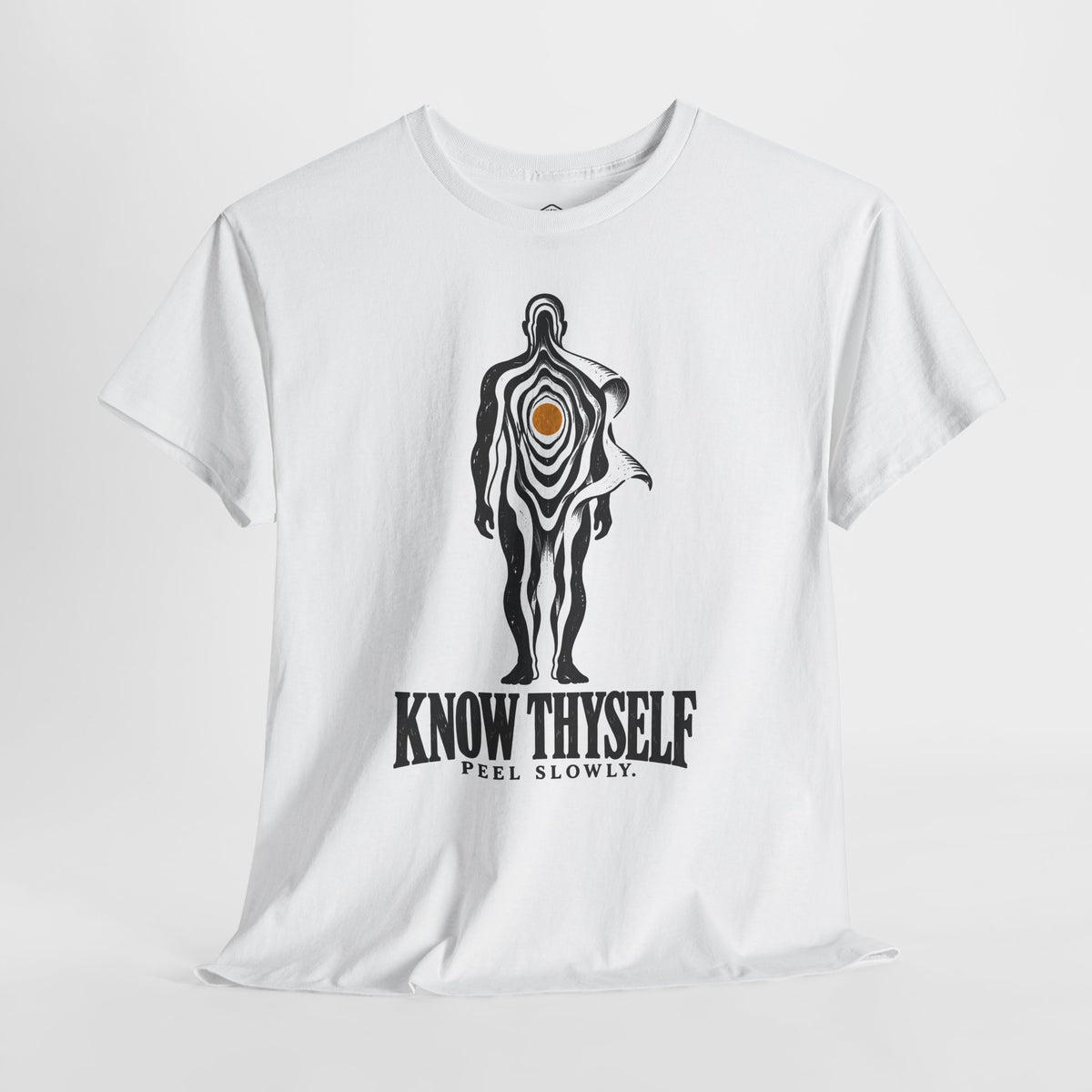 Know Thyself Peel Slowly T-Shirt | Funny Philosophy and Faith Tee