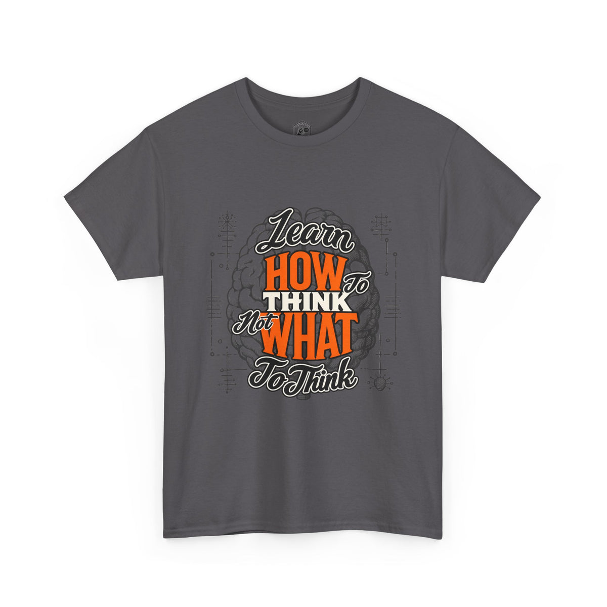Camiseta motivacional "Aprende a pensar" | Camiseta gráfica