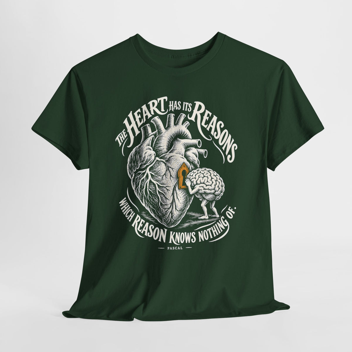 The Heart Has Its Reasons Pascal T-shirt – Donkey Talk graphic tee