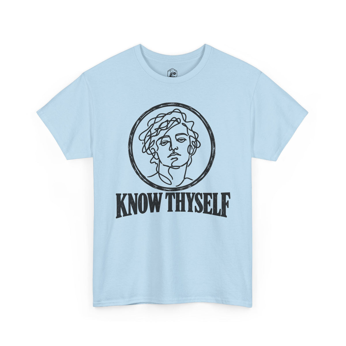 Know Thyself Unfiltered Line Art T-shirt – Donkey Talk graphic tee