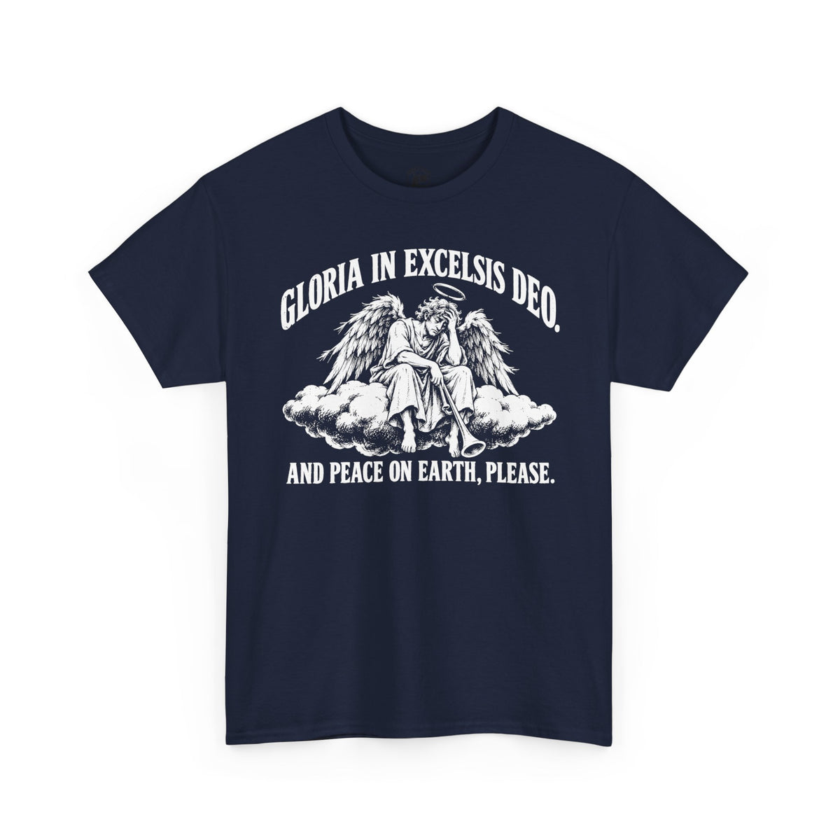 Gloria Peace on Earth Please T-shirt – Donkey Talk graphic tee
