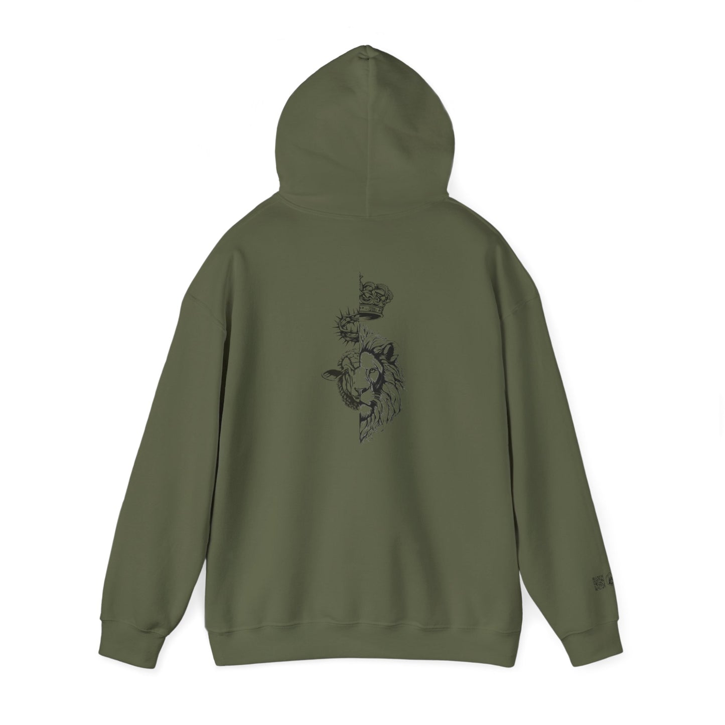 The Lion and The Lamb Unisex Heavy Blend™ Hoodie - Spiritual Symbolism Sweatshirt