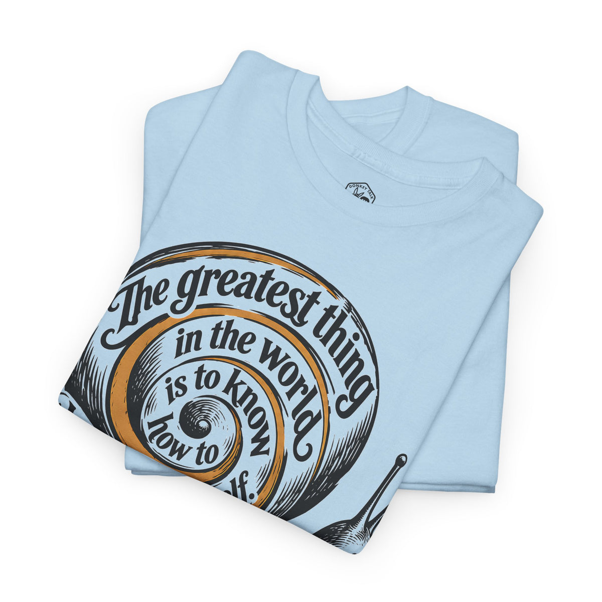 Belong to Oneself Snail Spiral T-shirt – Donkey Talk graphic tee