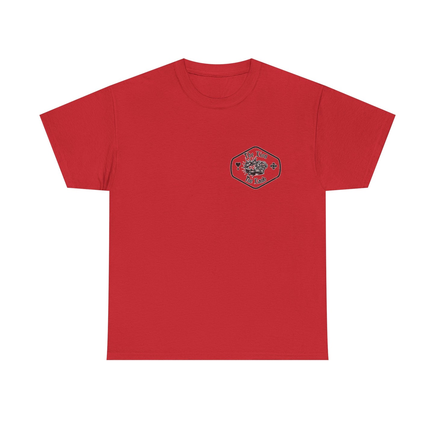 Lion & Crown Graphic Tee | Half Skull Lion Design T-Shirt