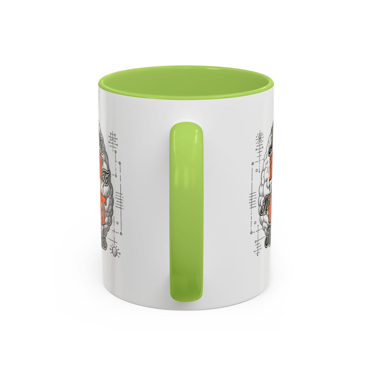Taza de café con acento: "Aprende a pensar, no qué pensar", taza con frase inspiradora