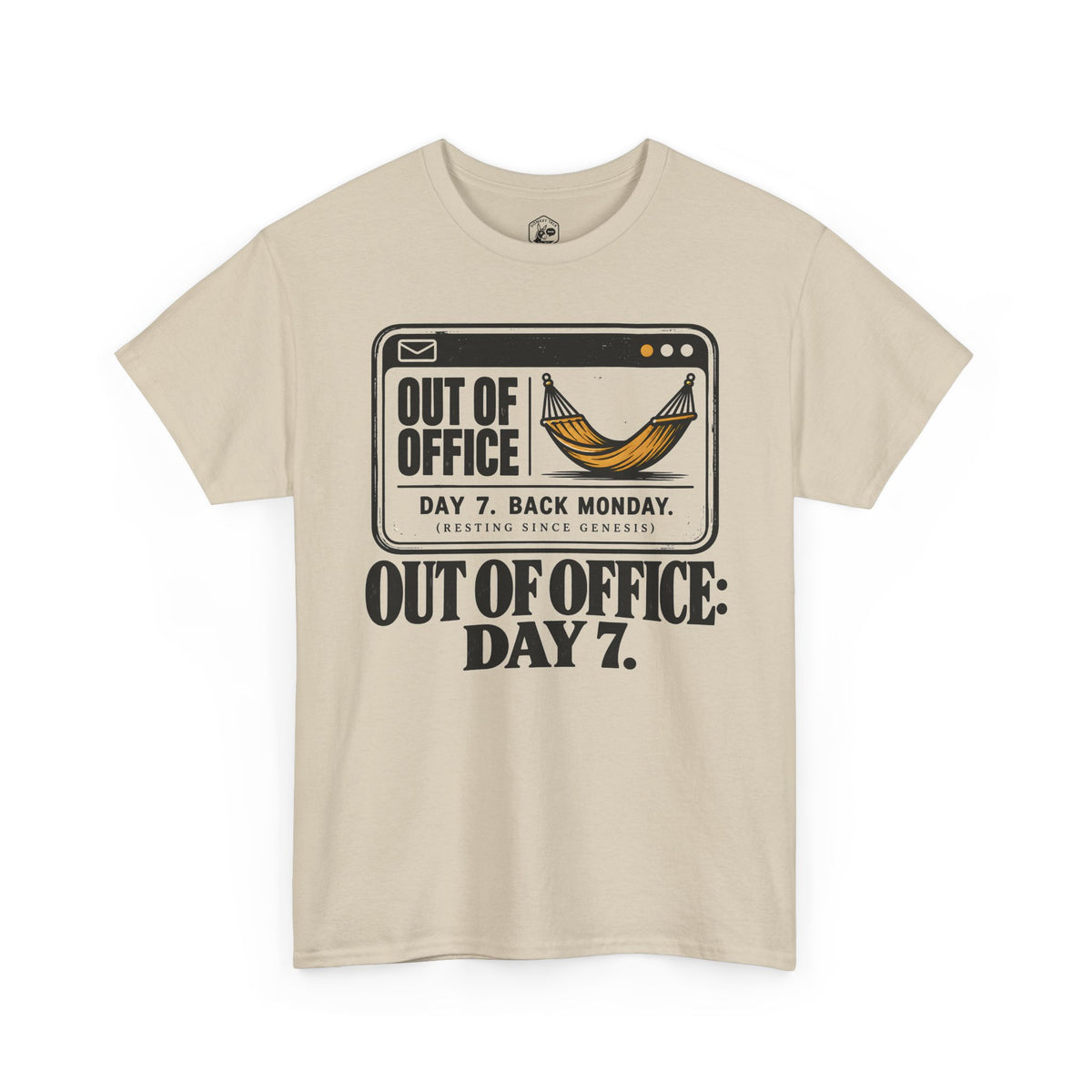 Out of Office Day 7 Sabbath T-shirt – Donkey Talk graphic tee
