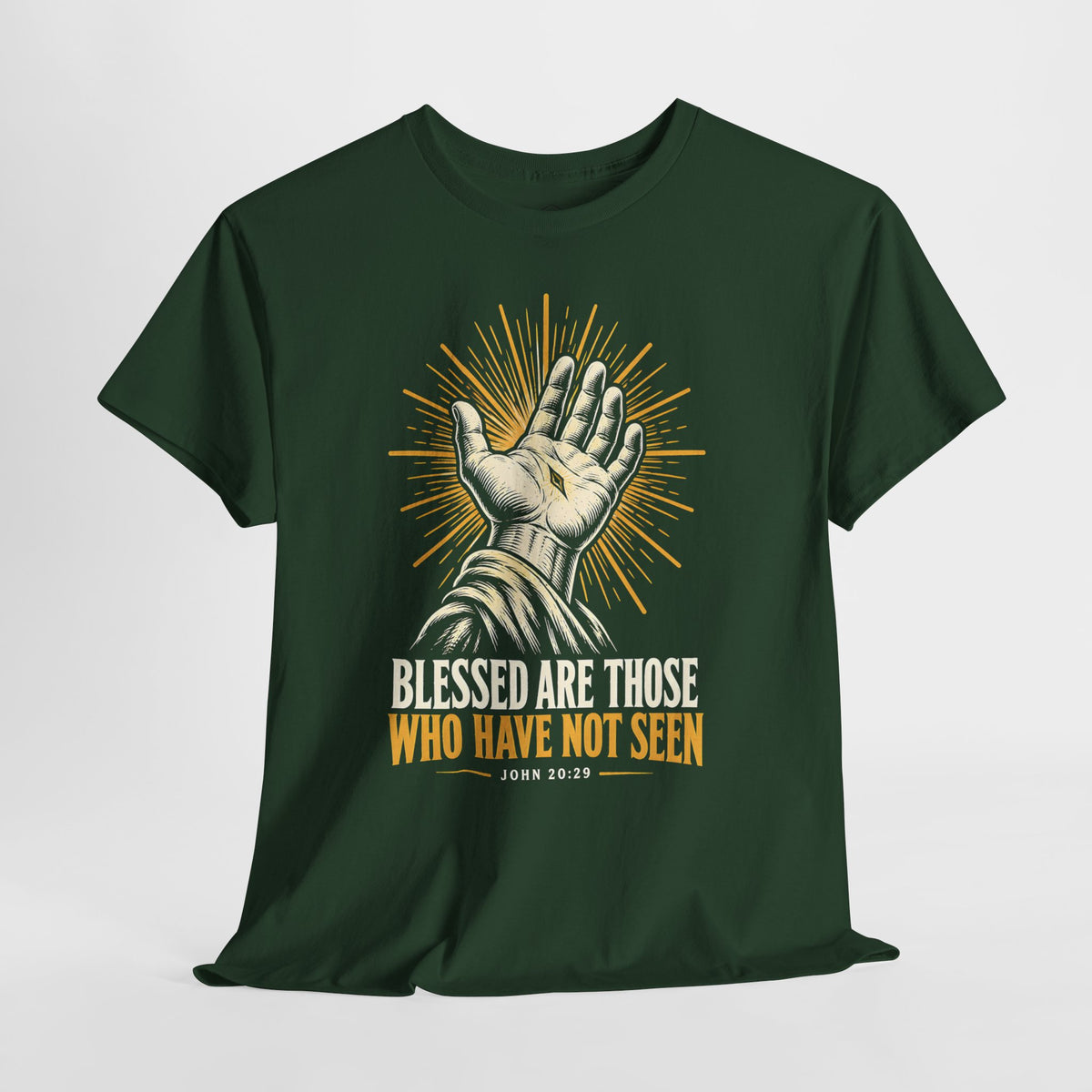 Blessed Are Those Who Have Not Seen T-shirt – Donkey Talk graphic tee