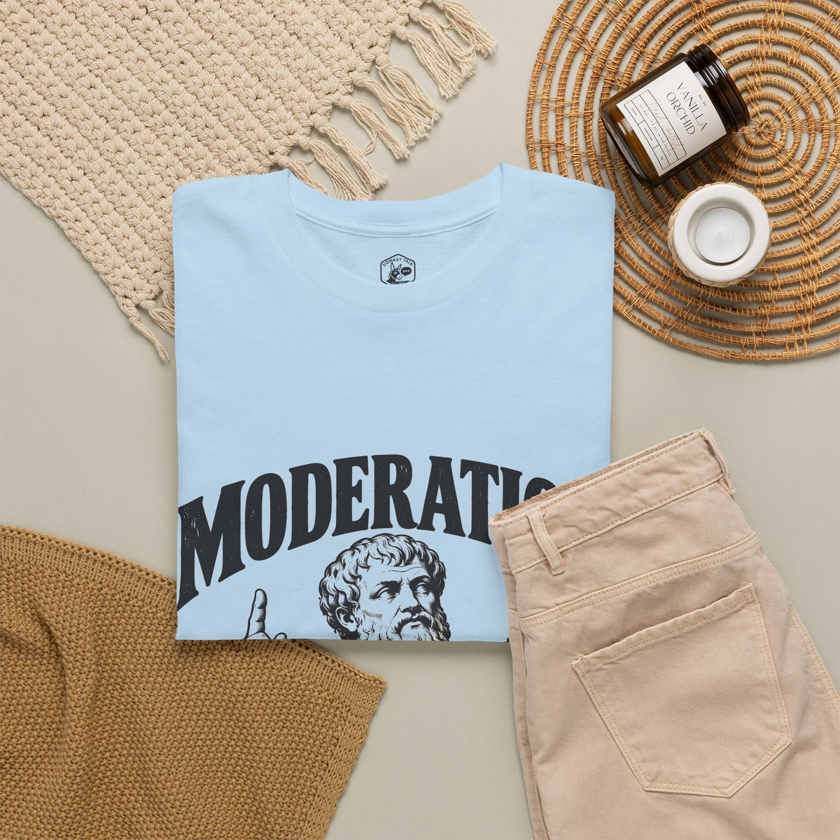Moderation (One More Slice) T-Shirt | Aristotle Golden Mean Funny Philosophy Tee