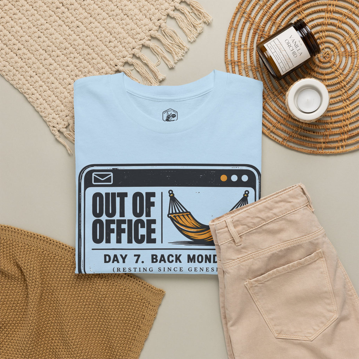 Out of Office Day 7 Sabbath T-shirt – Donkey Talk graphic tee
