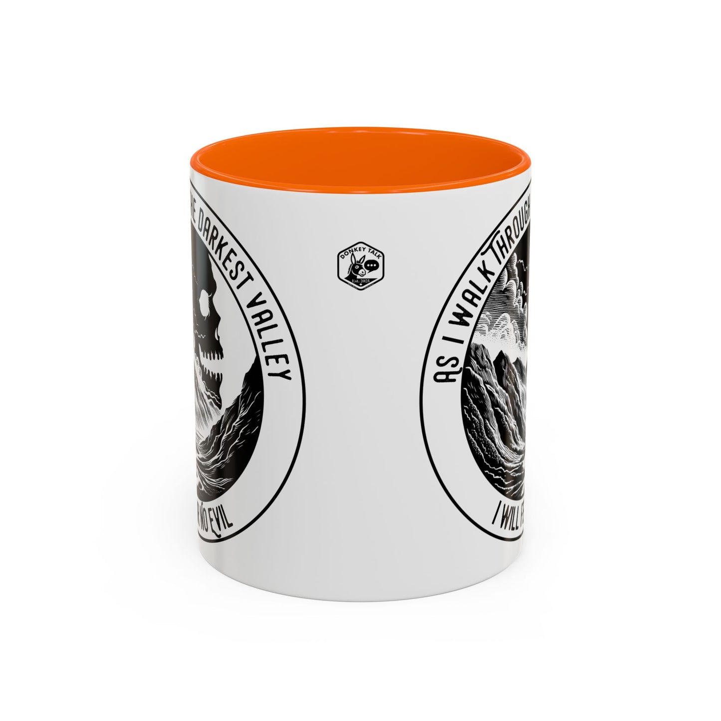 Skull Valley Coffee Mug — “As I Walk Through the Darkest Valley I Will Fear No Evil” 11/15oz