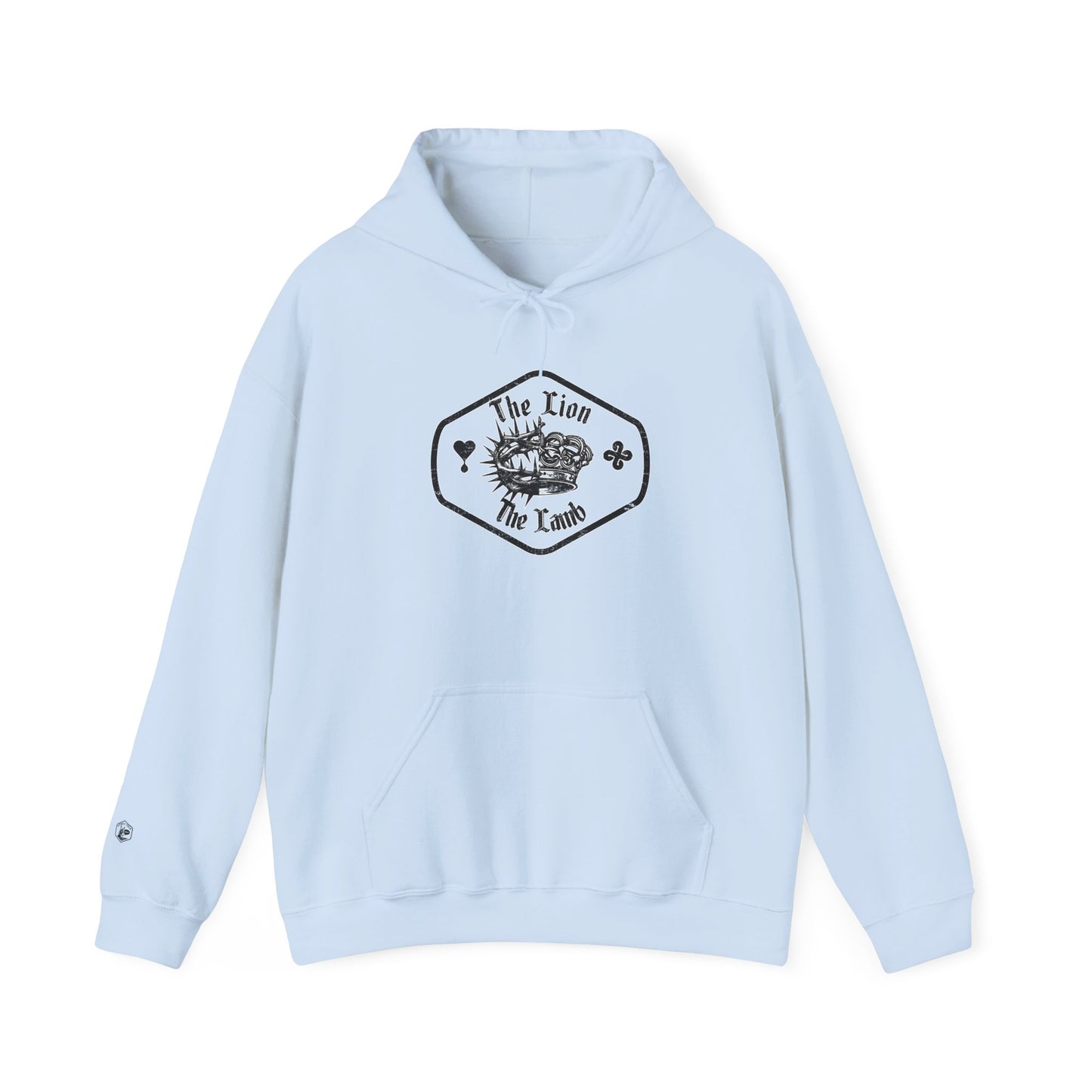 The Lion and The Lamb Unisex Heavy Blend™ Hoodie - Spiritual Symbolism Sweatshirt