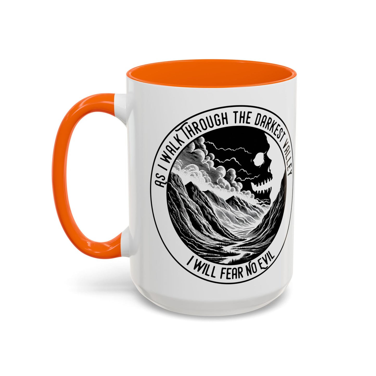 Skull Valley Coffee Mug — “As I Walk Through the Darkest Valley I Will Fear No Evil” 11/15oz