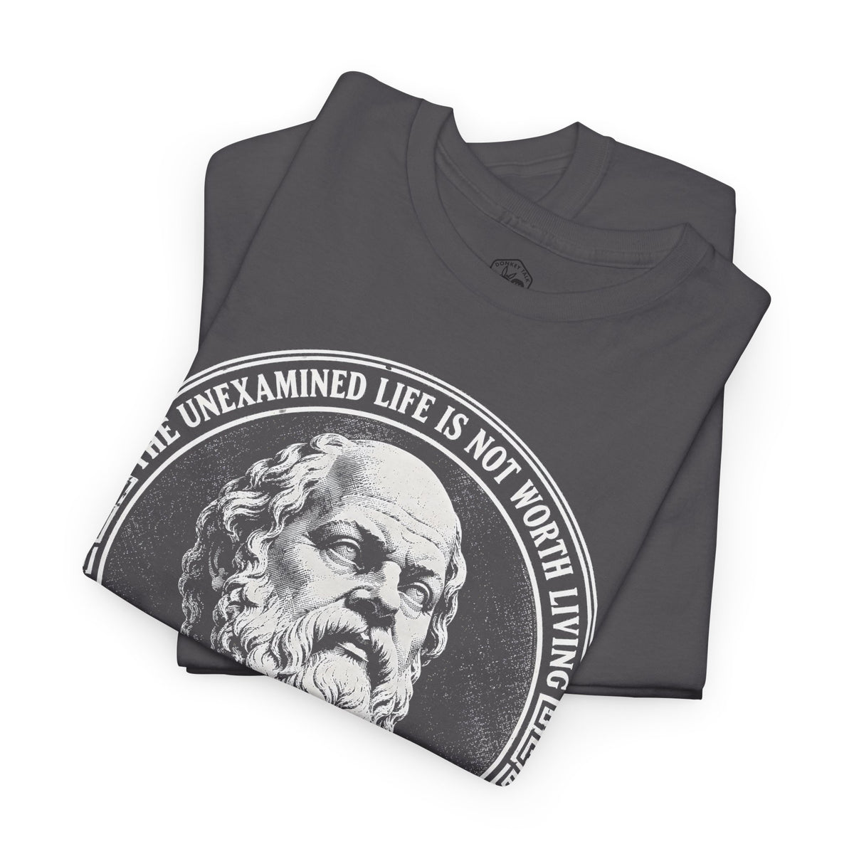 The Unexamined Life Is Not Worth Living T-shirt – Donkey Talk graphic tee