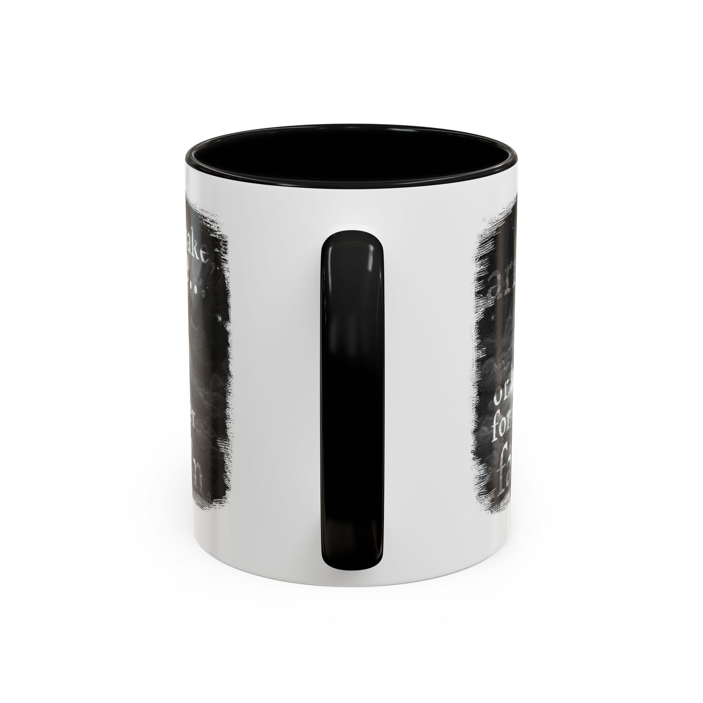 Inspirational Gothic Coffee Mug — "Awake Arise or Be Forever Fall'n" Accent Mug (11/15oz)