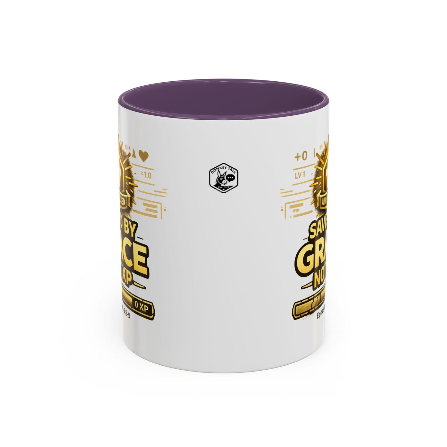 Saved by Grace Coffee Mug — Christian Gamer "Not XP" 11/15oz Accent Mug