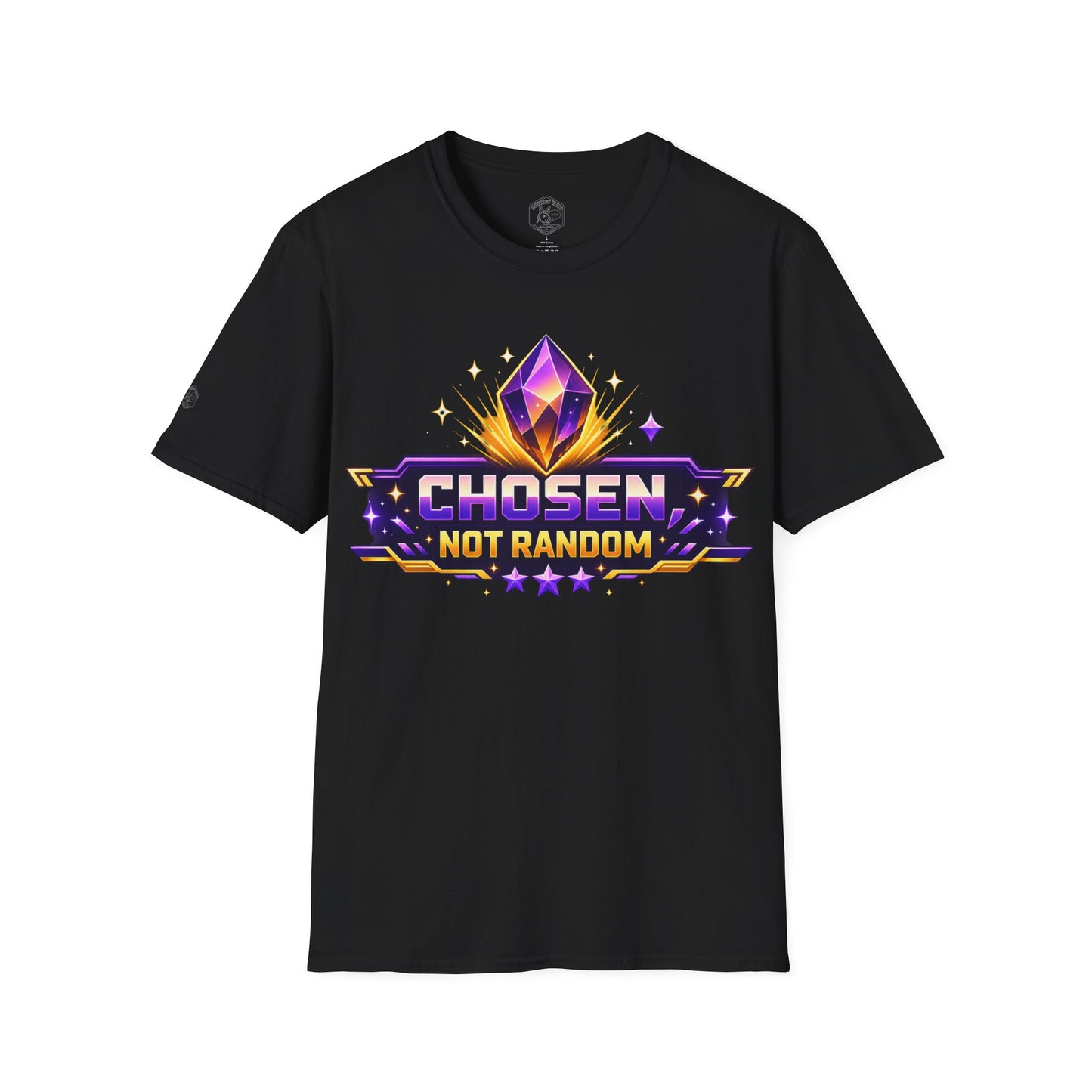 Chosen Not Random T-Shirt — Inspirational Gaming Crystal Tee