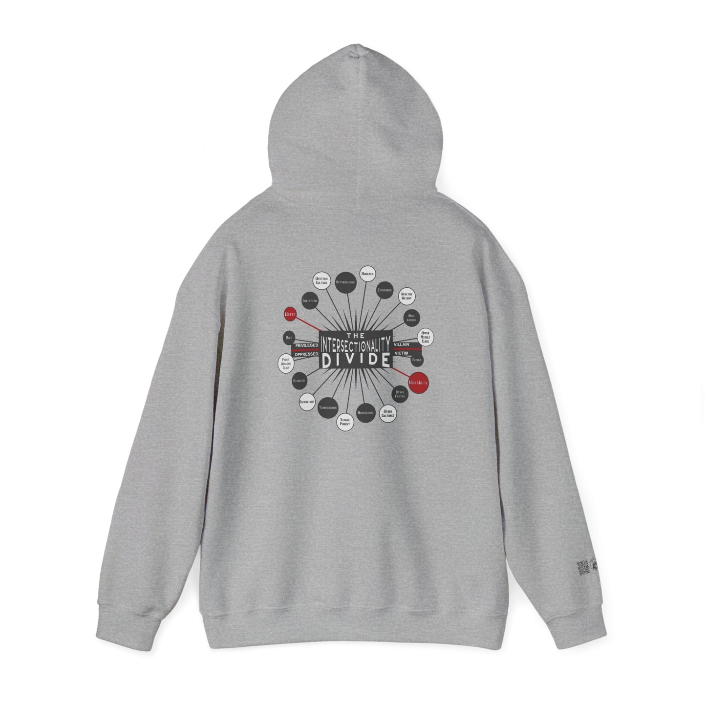 Hooded Sweatshirt - Intersectionality Divide Design | Cozy and Thought-Provoking Wear