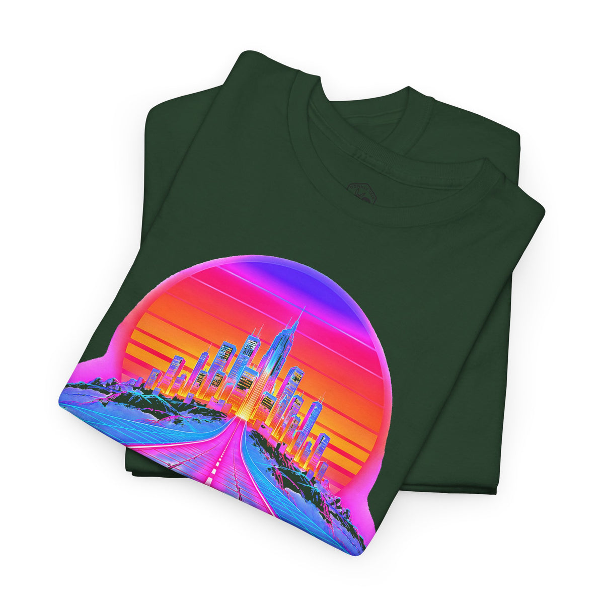 A City on a Hill Synthwave T-shirt – Donkey Talk graphic tee