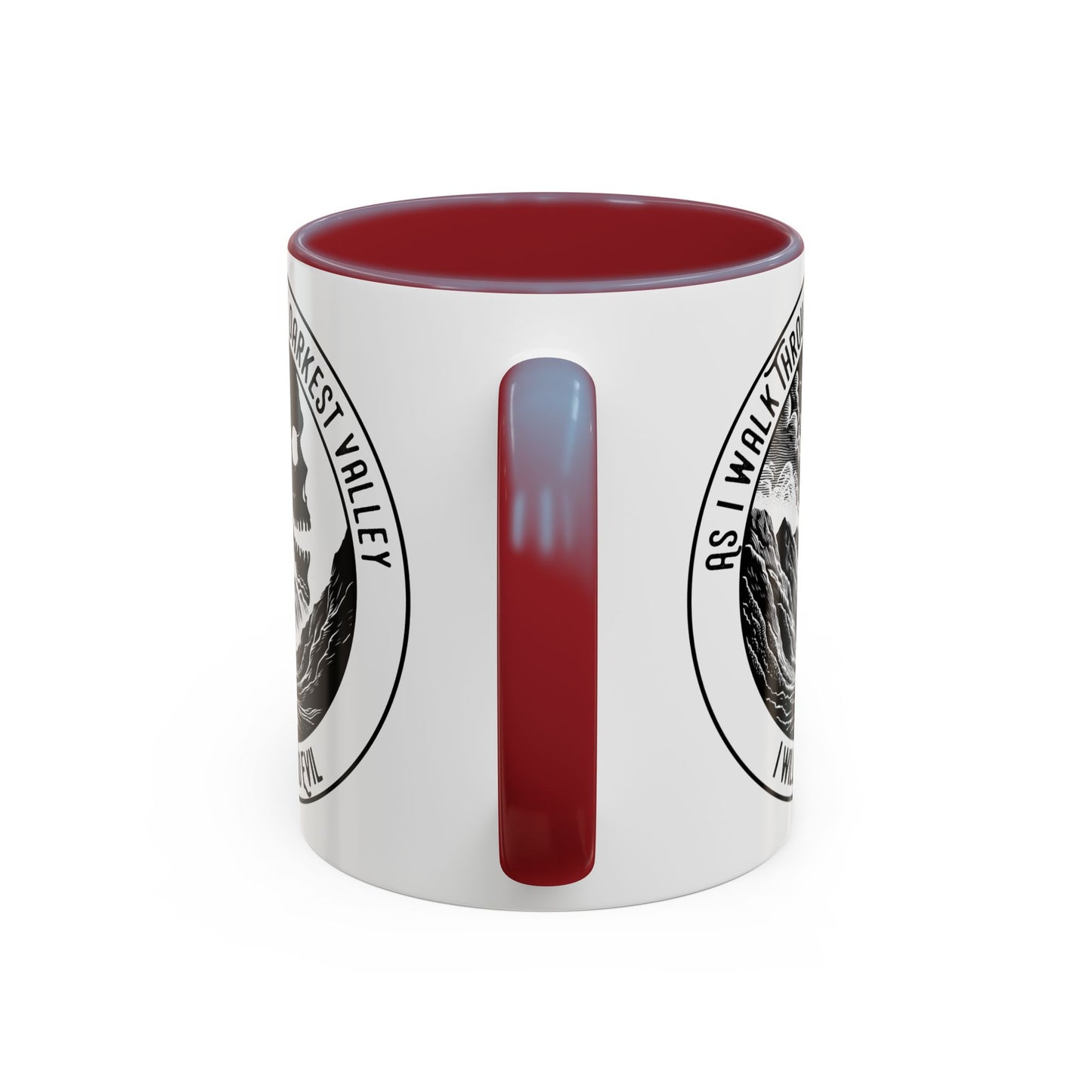 Skull Valley Coffee Mug — “As I Walk Through the Darkest Valley I Will Fear No Evil” 11/15oz