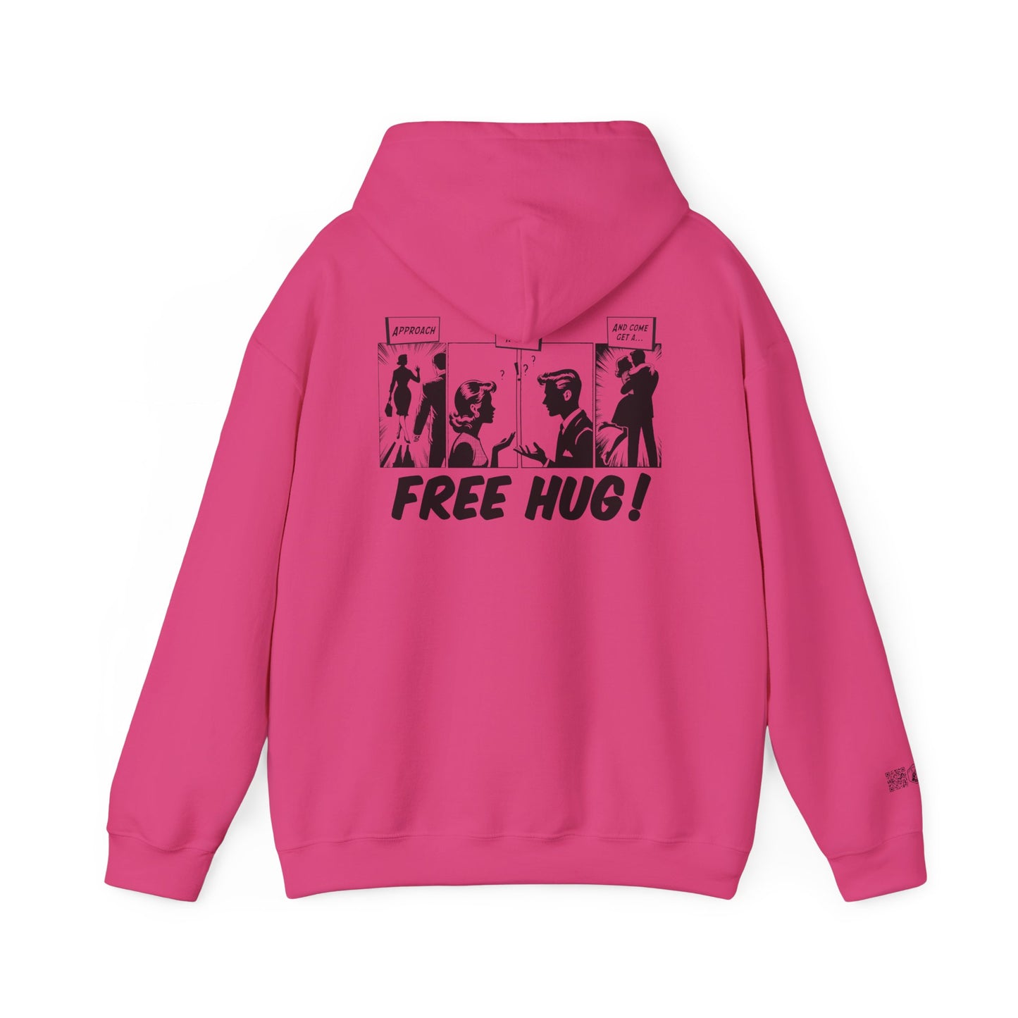 Unisex Heavy Blend™ Hooded Sweatshirt - Free Hug Day & A Big Hug Design