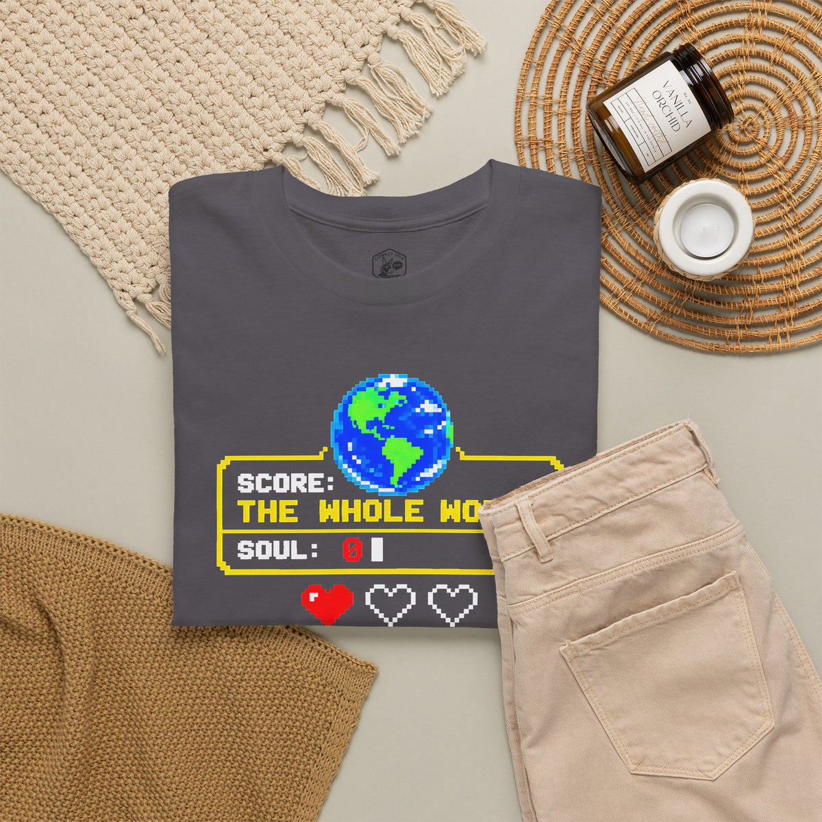 Gain the World Arcade High Score T-shirt – Donkey Talk graphic tee