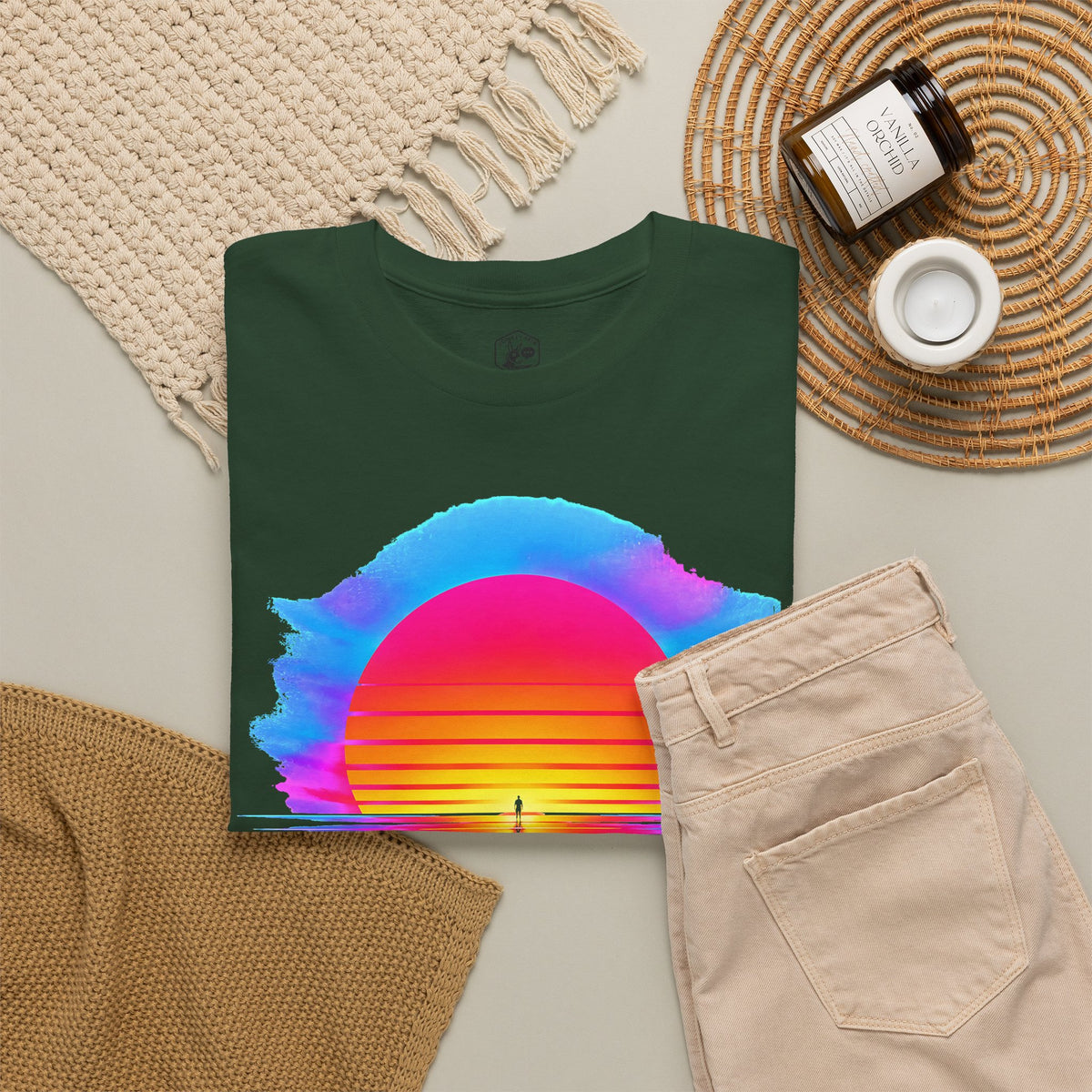 Let There Be Light Chrome Sunrise T-shirt – Donkey Talk graphic tee