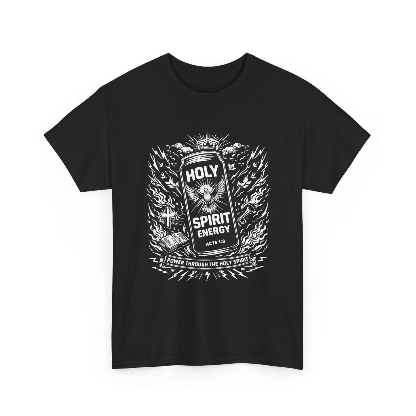 Holy Spirit Energy Acts 1:8 T‑Shirt  — Faith Graphic Tee
