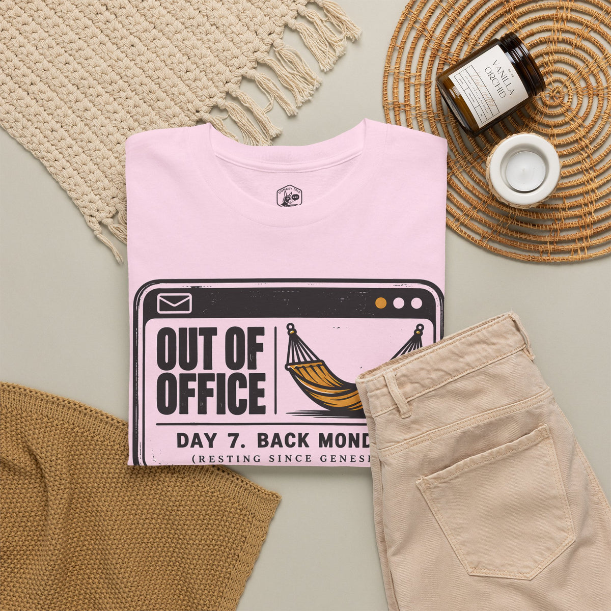 Out of Office Day 7 Sabbath T-shirt – Donkey Talk graphic tee