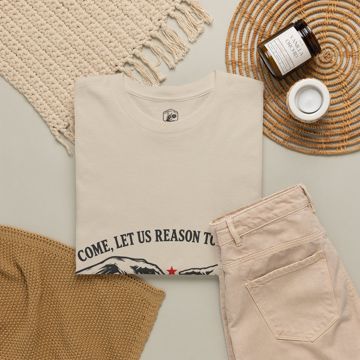 Come, Let Us Reason Together T-Shirt | Isaiah 1:18 Christian Graphic Tee