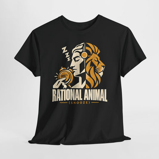 Rational Animal Snooze T-shirt – Donkey Talk graphic tee