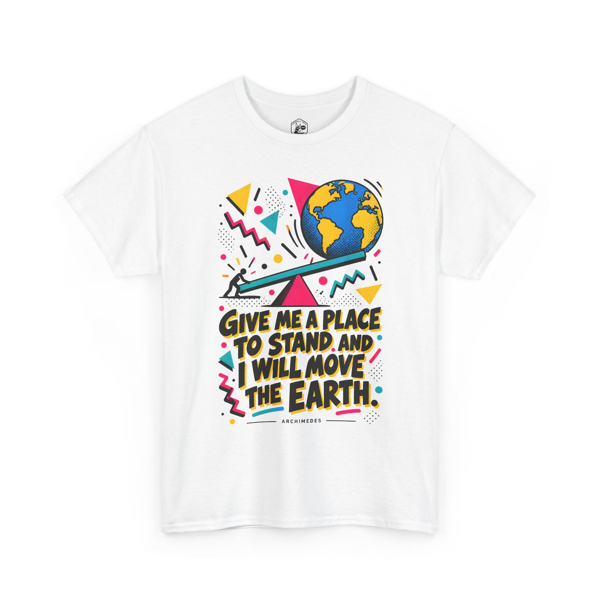 Archimedes Lever Memphis T-shirt – Donkey Talk graphic tee