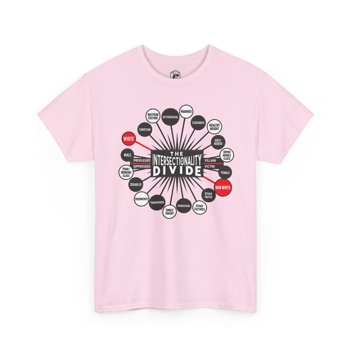 Camiseta gráfica The Intersectionality Divide | Camiseta unisex con mensaje