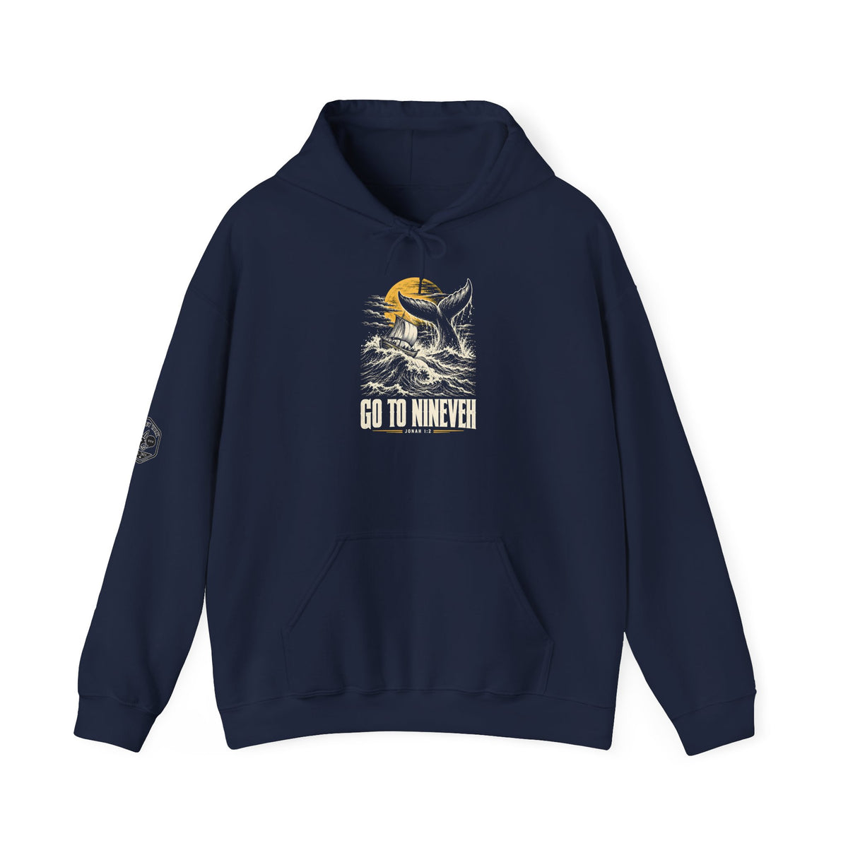 Go to Nineveh Hoodie | Jonah 1:2 Christian Graphic Hoodie