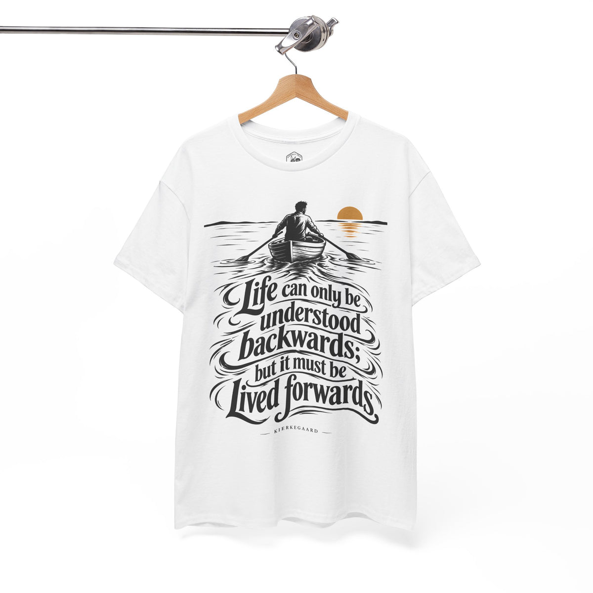 Life Can Only Be Understood Backwards T-shirt – Donkey Talk graphic tee