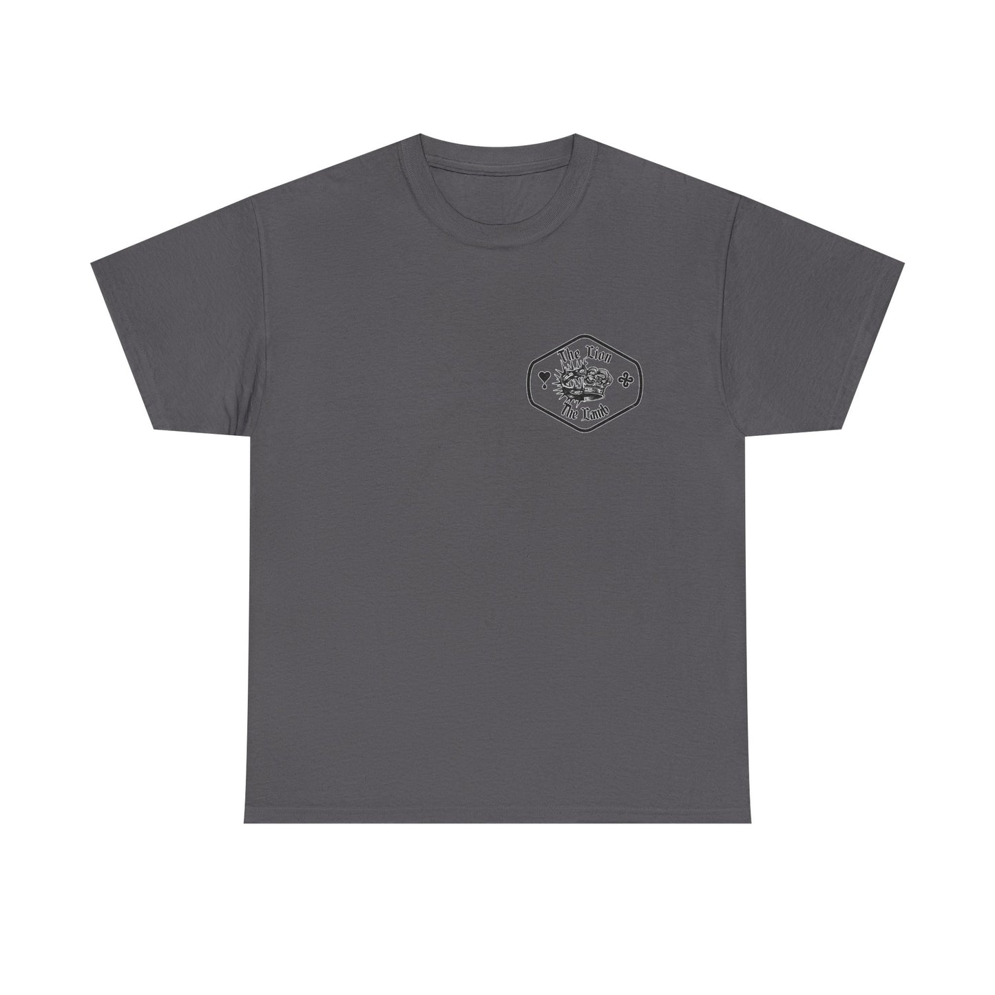 Lion & Crown Graphic Tee | Half Skull Lion Design T-Shirt