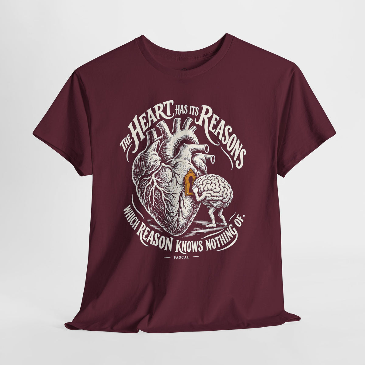 The Heart Has Its Reasons Pascal T-shirt – Donkey Talk graphic tee