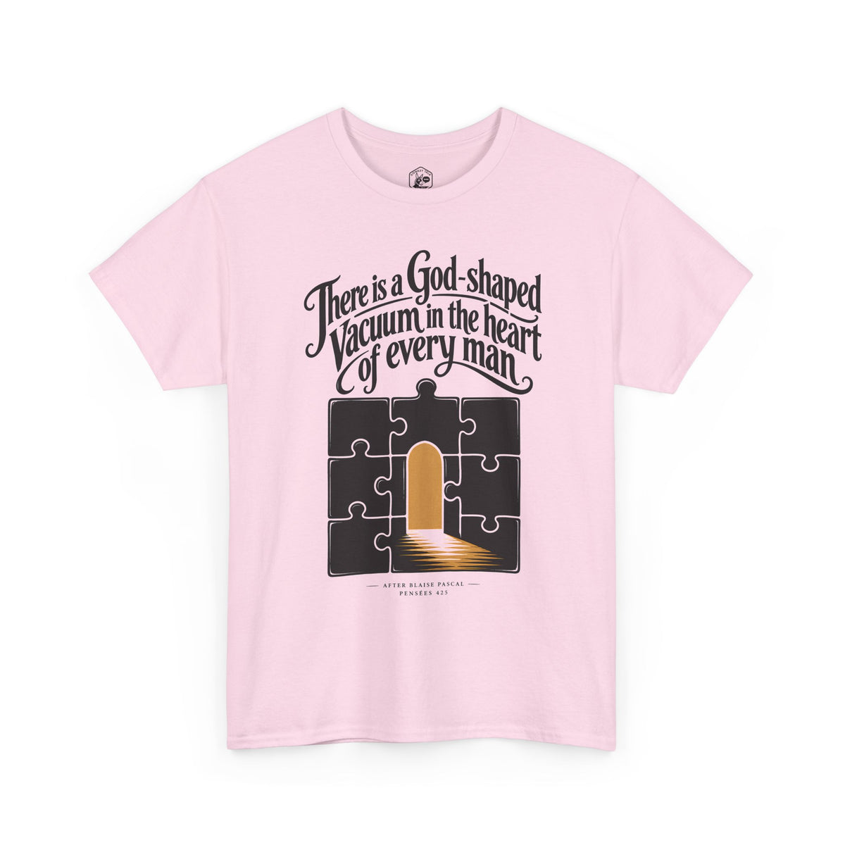 God-Shaped Vacuum Jigsaw T-shirt – Donkey Talk graphic tee