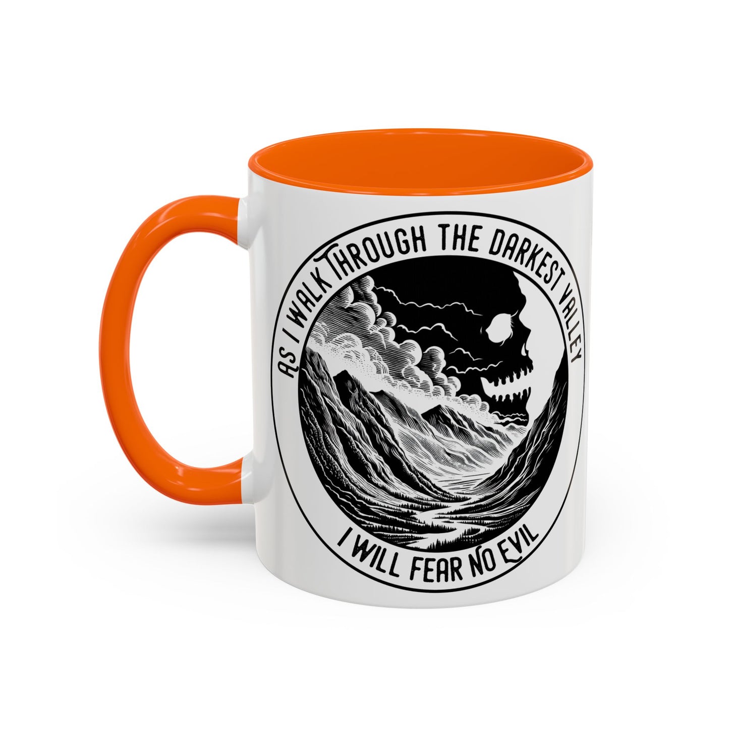 Skull Valley Coffee Mug — “As I Walk Through the Darkest Valley I Will Fear No Evil” 11/15oz