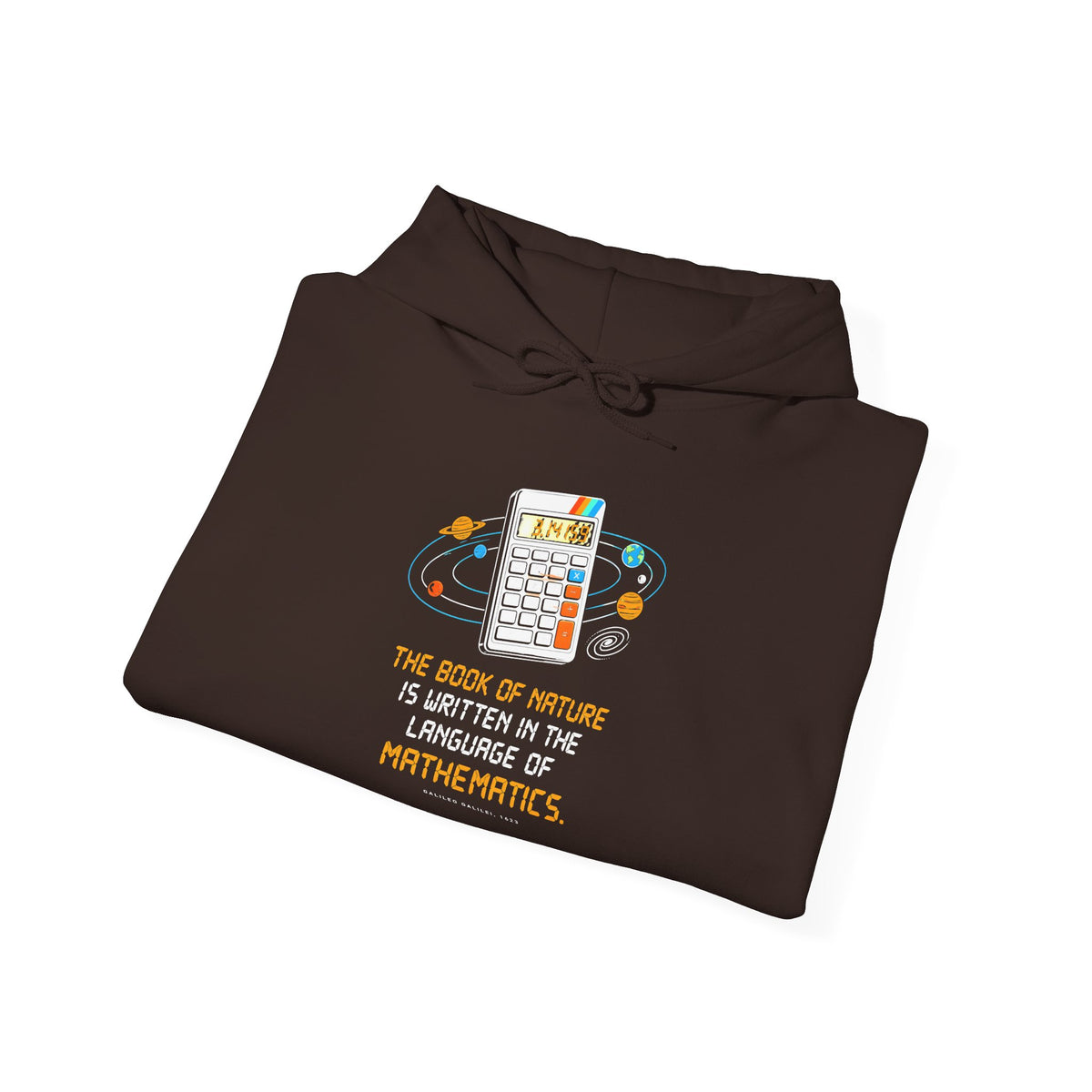 Galileo Book of Nature Calculator Hoodie | Language of Mathematics Hoodie