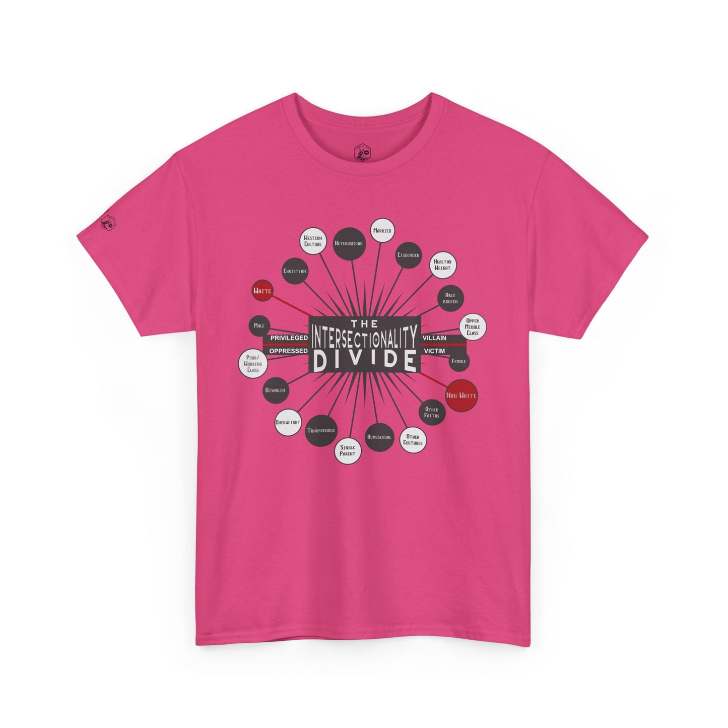 Unisex Heavy Cotton Tee - "The Intersectionality Divide" Graphic Tee