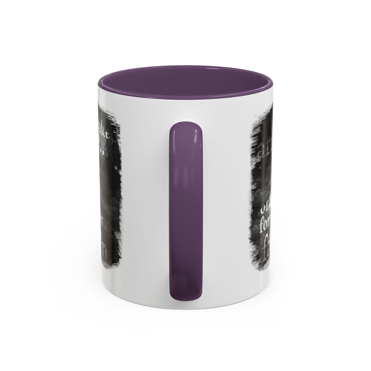 Inspirational Gothic Coffee Mug — "Awake Arise or Be Forever Fall'n" Accent Mug (11/15oz)