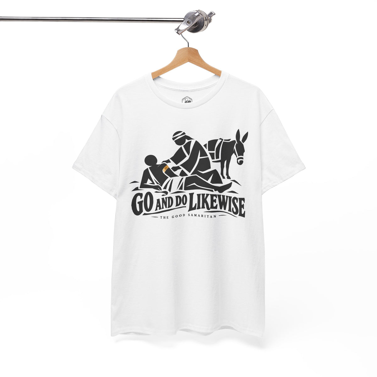 Go and Do Likewise Woodcut T-shirt – Donkey Talk graphic tee