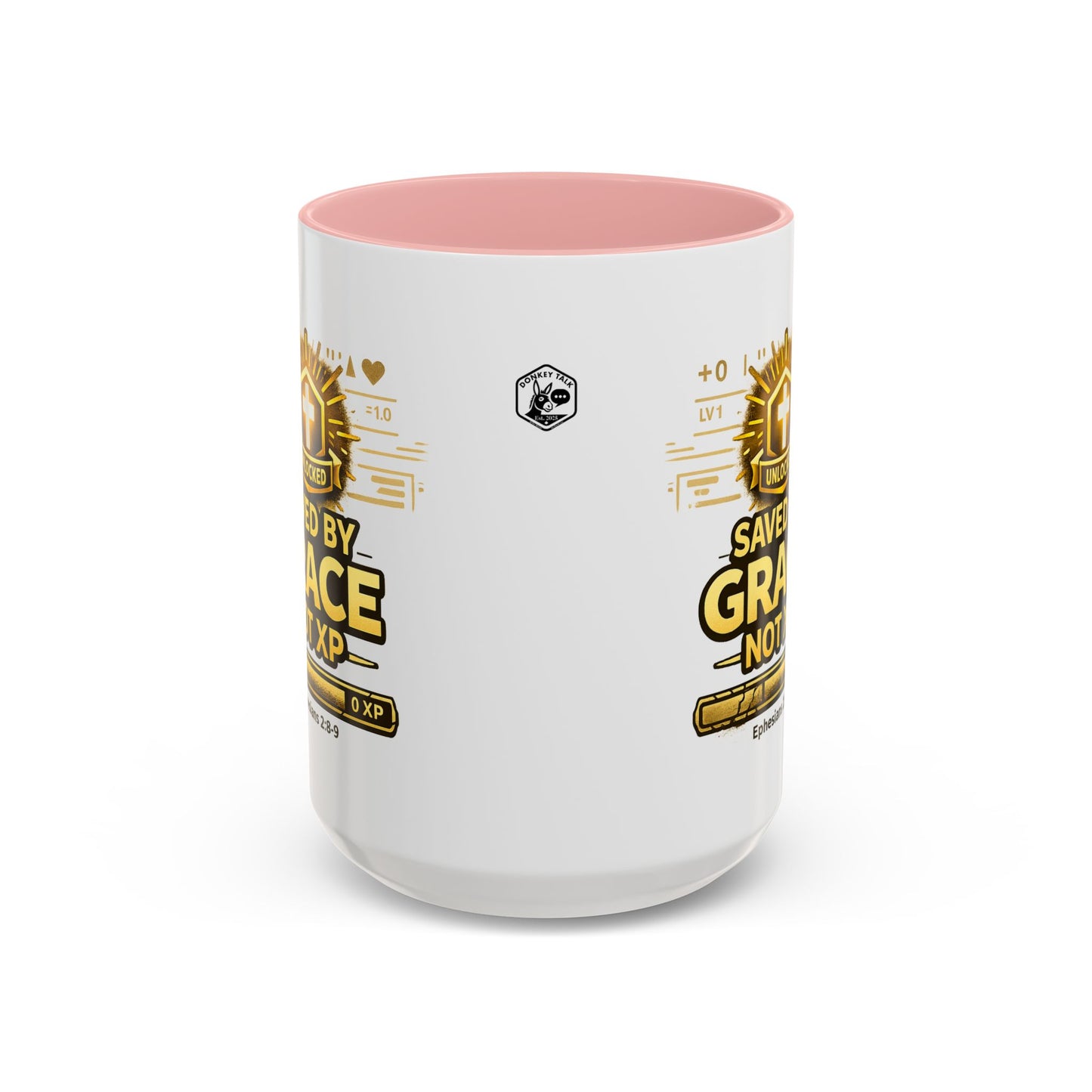 Saved by Grace Coffee Mug — Christian Gamer "Not XP" 11/15oz Accent Mug
