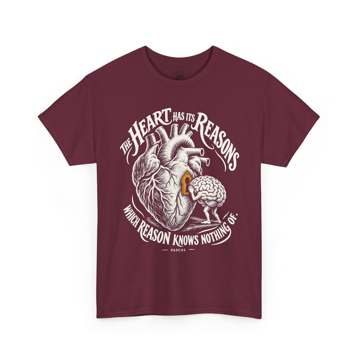 The Heart Has Its Reasons Pascal T-shirt – Donkey Talk graphic tee