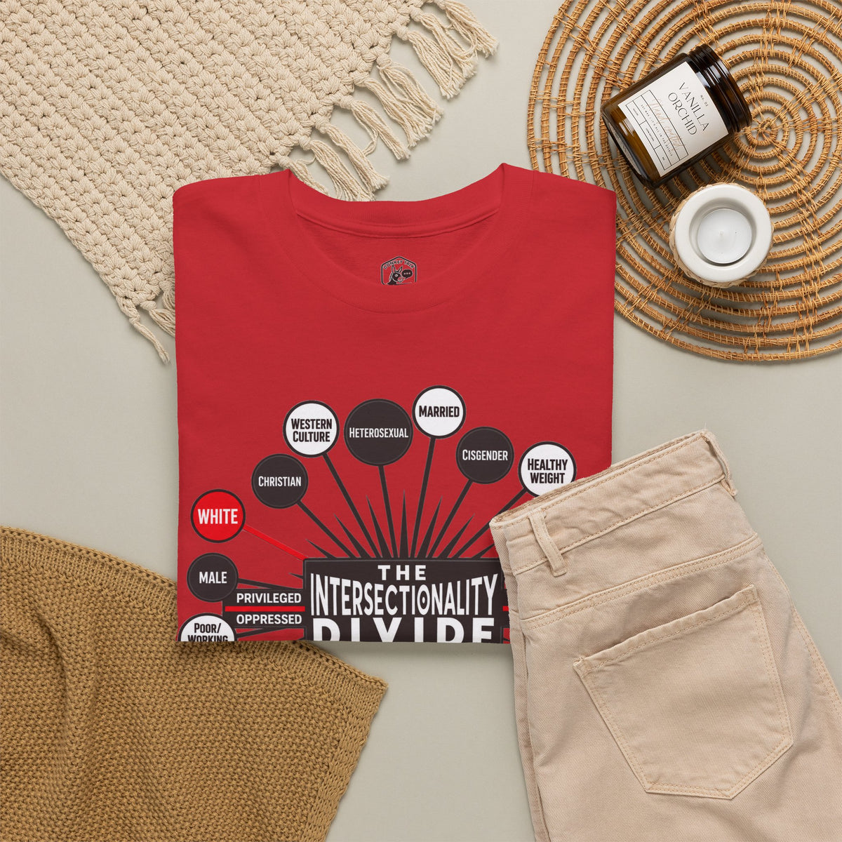Camiseta gráfica The Intersectionality Divide | Camiseta unisex con mensaje