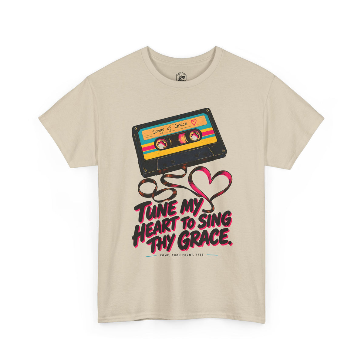 Tune My Heart Cassette T-shirt – Donkey Talk graphic tee