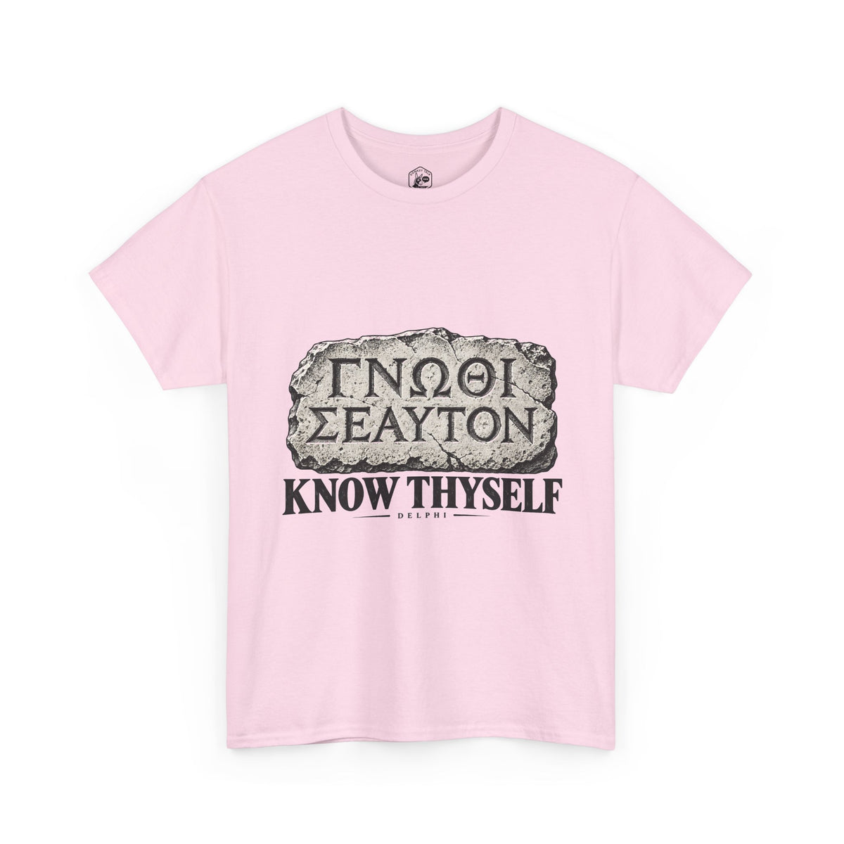Know Thyself Delphi Stone T-Shirt | Gnothi Seauton Philosophy Tee