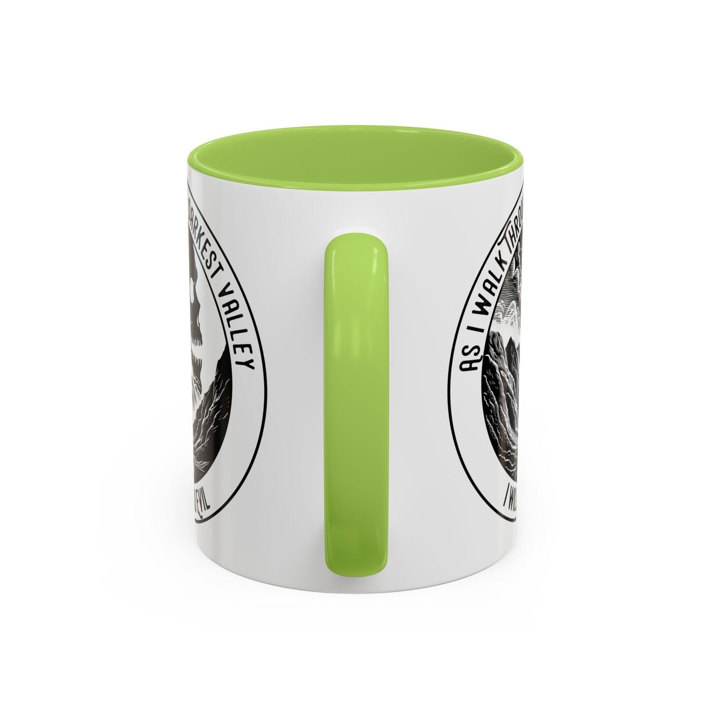 Skull Valley Coffee Mug — “As I Walk Through the Darkest Valley I Will Fear No Evil” 11/15oz